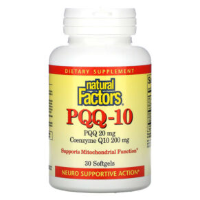 Natural Factors PQQ-10 PQQ 20 mg CoQ10 200 mg 30 viên 068958026176