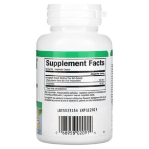 Natural Factors Pycnogenol 100 mg 30 Vegetarian Capsules 068958020914
