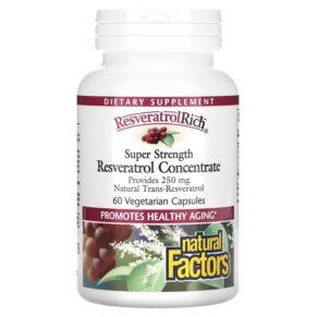 Natural Factors ResveratrolRich Super Strength Resveratrol Concentrate 60 viên 068958045276