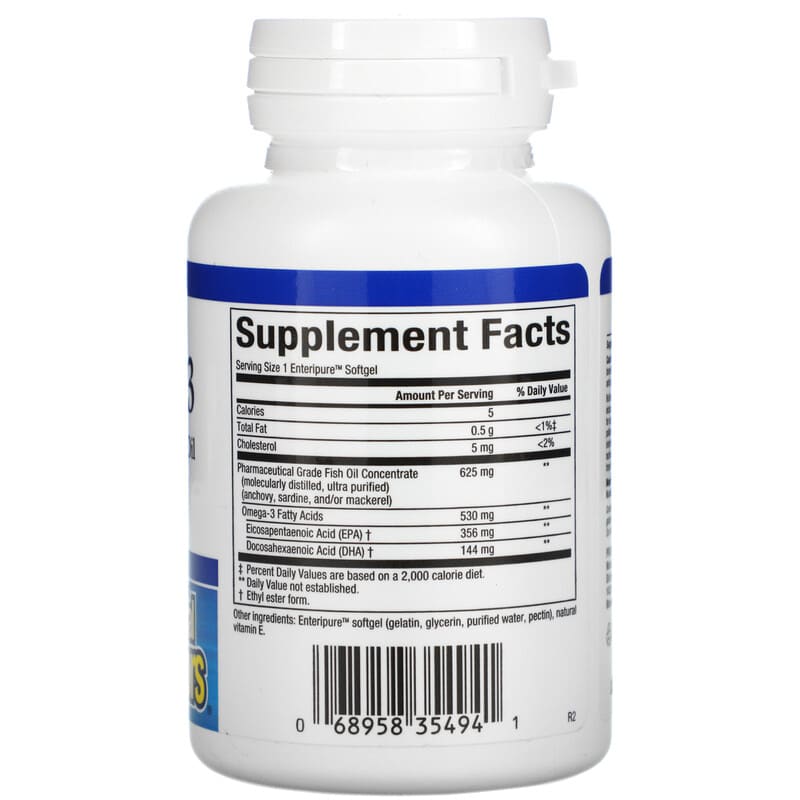 Natural Factors RxOmega-3 Mini-Gels 500 mg 60 Enteripure Softgels 8 Thành phần vi chất Natural Factors RxOmega-3 Mini-Gels 500 mg 60 Enteripure viên 068958354941