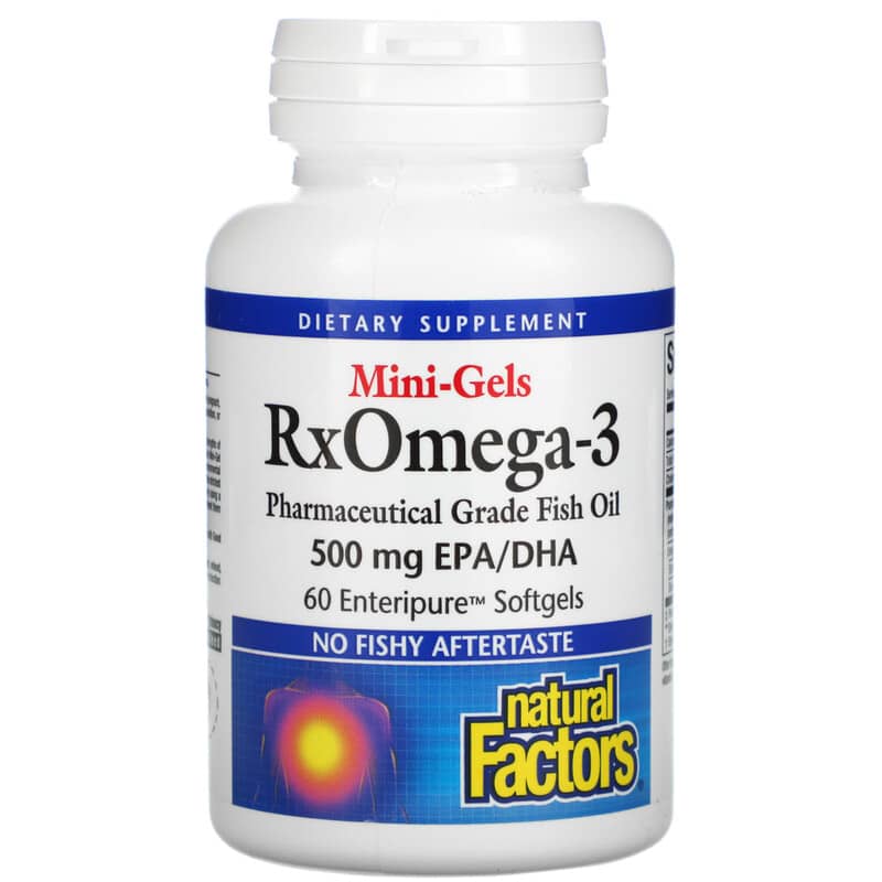 Natural Factors RxOmega-3 Mini-Gels 500 mg 60 Enteripure Softgels 1 Natural Factors RxOmega-3 Mini-Gels 500 mg 60 Enteripure viên 068958354941