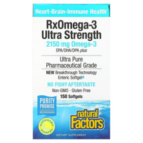 Natural Factors RxOmega-3 Ultra Strength 1.075 mg 150 viên 068958354934
