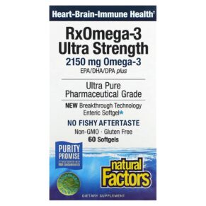 Natural Factors RxOmega-3 Ultra Strength 1075 mg 60 viên 068958354903