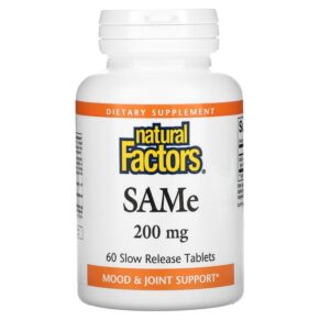 Natural Factors SAMe (Disulfate Tosylate) 200 mg 60 Slow Release viên 068958027081