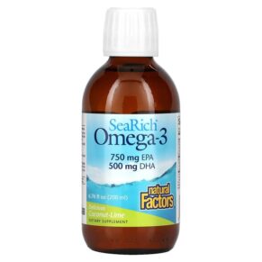 Natural Factors SeaRich Omega-3 Coconut-Lime 6.76 fl oz (200 ml) 068958357416