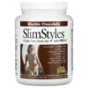 Natural Factors SlimStyles Weight Loss Drink Mix + PGX Double Chocolate 1 lb 12 oz (800 g) Powder 068958035512