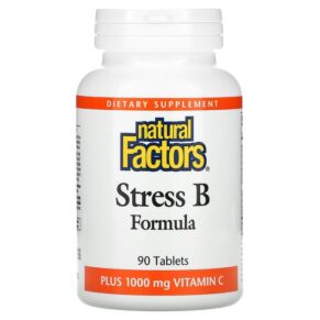 Natural Factors Stress B Formula Plus 1.000 mg Vitamin C 90 viên 068958011318