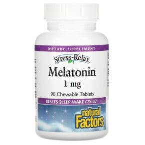 Natural Factors Stress-Relax Melatonin 1 mg 90 viên 068958027135