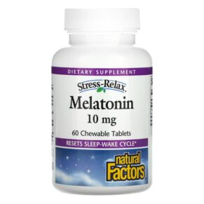 Natural Factors Stress-Relax Melatonin 10 mg 60 viên 068958027197