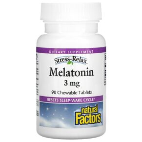 Natural Factors Stress-Relax Melatonin 3 mg 90 viên 068958027159