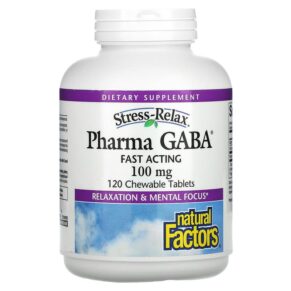 Natural Factors Stress-Relax Pharma GABA 100 mg 120 viên 068958028385