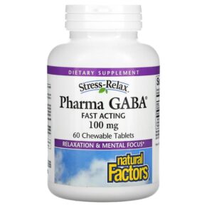 Natural Factors Stress-Relax Pharma GABA 100 mg 60 viên 068958028354