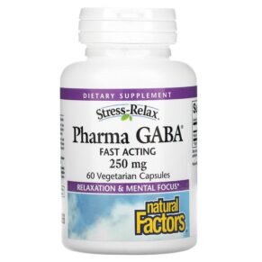 Natural Factors Stress-Relax Pharma GABA 250 mg 60 viên 068958028484