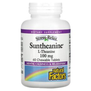 Natural Factors Stress-Relax Suntheanine L-Theanine 100 mg 60 viên 068958028323