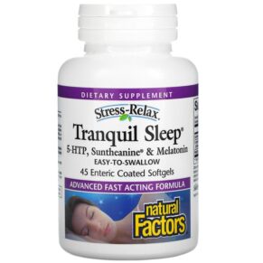 Natural Factors Stress-Relax Tranquil Sleep 5-HTP Suntheanine & Melatonin 45 viên 068958028446
