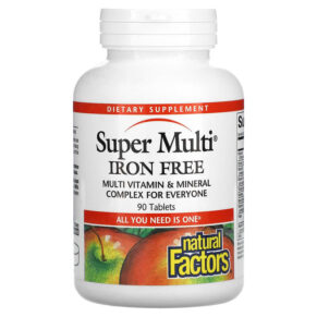 Natural Factors Super Multi Iron Free 90 viên 068958015088
