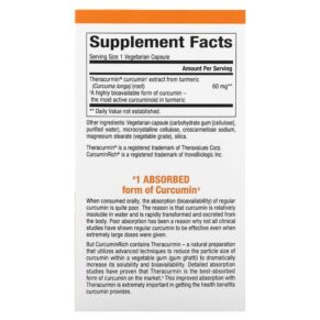 Natural Factors Theracurmin Double Strength 30 Vegetarian Capsules 068958045436
