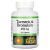 Natural Factors Turmeric & Bromelain 450 mg 180 viên 068958017396