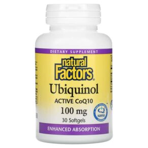 Natural Factors Ubiquinol Active CoQ10 100 mg 30 viên 068958207278