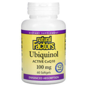 Natural Factors Ubiquinol Active CoQ10 100 mg 60 viên 068958207261