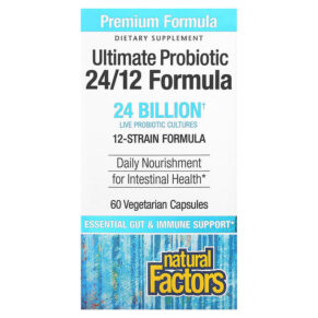 Natural Factors Ultimate Probiotic 24/12 Formula 24 Billion 60 viên 068958018522