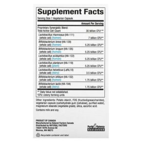 Natural Factors Ultimate Probiotic Senior's 35 Billion CFUs 30 Vegetarian Capsules 068958018140