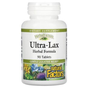 Natural Factors Ultra-Lax Herbal Formula 90 viên 068958041100