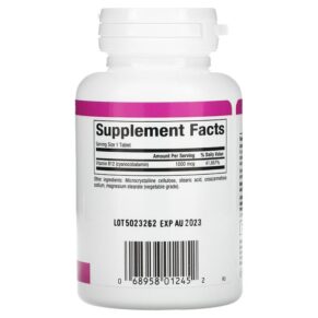 Natural Factors Vitamin B12 1.000 mcg 60 Tablets 068958012452