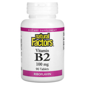 Natural Factors Vitamin B2 Riboflavin 100 mg 90 viên 068958012155