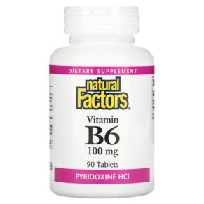 Natural Factors Vitamin B6 Pyridoxine HCl 100 mg 90 viên 068958012315