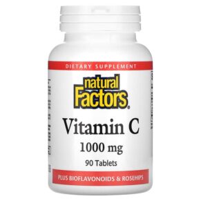 Natural Factors Vitamin C Plus Bioflavonoids & Rosehips 1.000 mg 90 viên 068958013442