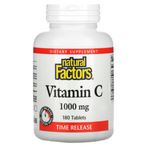 Natural Factors Vitamin C Time Release 1.000 mg 180 viên 068958013428