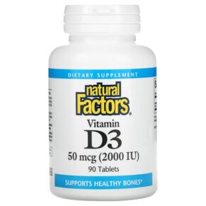 Natural Factors Vitamin D3 50 mcg (2.000 IU) 90 viên 068958010526