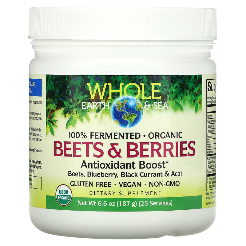 Natural Factors Whole Earth & Sea Beets & Berries Antioxidant Boost 6.6 oz (187 g) 1 Natural Factors Whole Earth & Sea Beets & Berries Antioxidant Boost 6.6 oz (187 g) 068958355528
