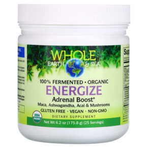 Natural Factors Whole Earth & Sea Energize Adrenal Boost 6.2 oz (175.8 g) 068958355542