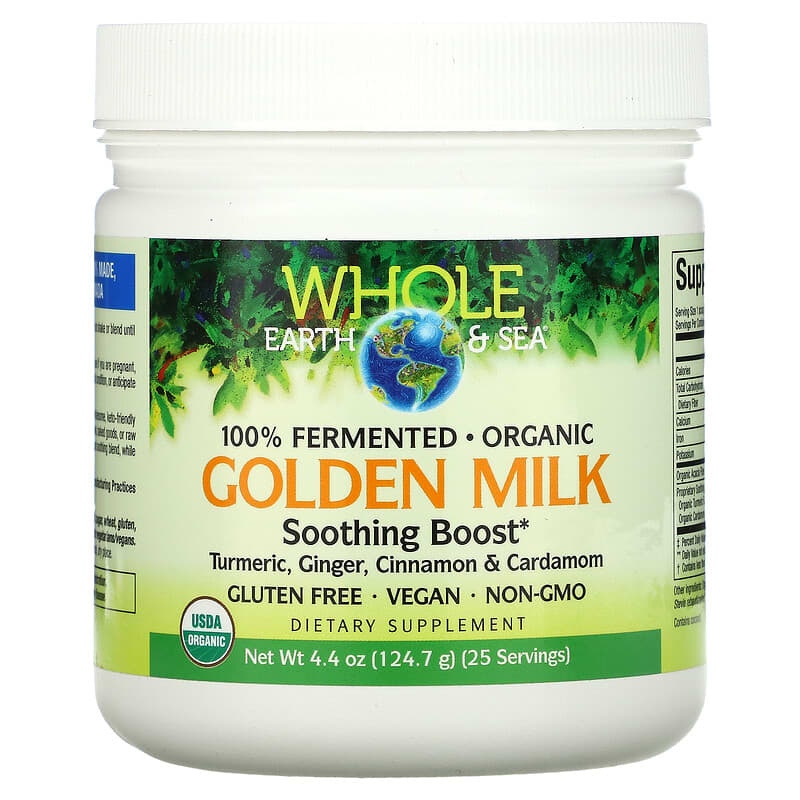 Natural Factors Whole Earth & Sea Golden Milk Soothing Boost 4.4 oz (124.7 g) 1 Natural Factors Whole Earth & Sea Golden Milk Soothing Boost 4.4 oz (124.7 g) 068958355535