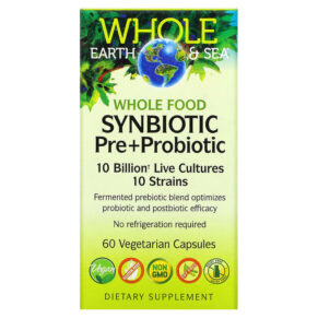 Natural Factors Whole Earth & Sea Whole Food Synbiotic Pre+Probiotic 10 Billion 60 viên 068958355566