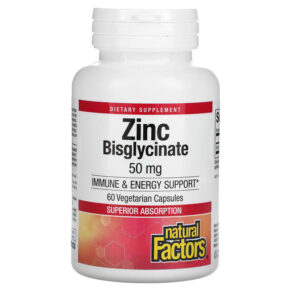 Natural Factors Zinc Bisglycinate 50 mg 60 viên 068958016931
