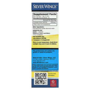 Natural Path Silver Wings Colloidal Silver 50 PPM 2 fl oz (60 ml) 613405880889