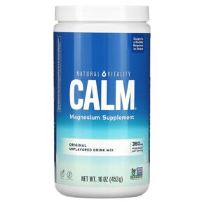 Natural Vitality CALM Magnesium Supplement Drink Mix Original Unflavored 16 oz (453 g) 183405000025