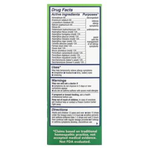 NaturalCare BioAllers Mold Yeast & Dust 1 fl oz (30 ml) 371400702017