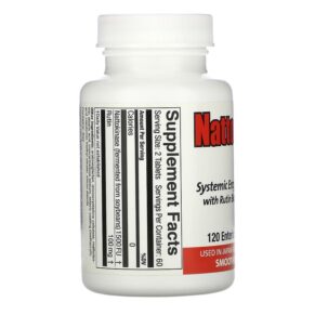 Naturally Vitamins Nattokinase 1500 Systemic Enzyme Supplement 120 Enteric Coated Tablets 032115100498