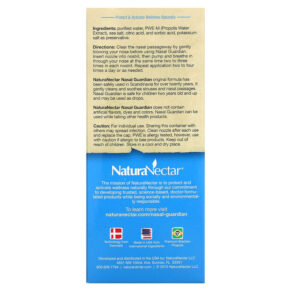 NaturaNectar Nasal Guardian Spray 1 fl oz (30 ml) 837654326602