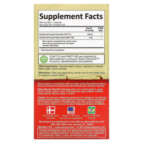 NaturaNectar Red Bee Propolis 60 Vegetable Capsules 837654326534