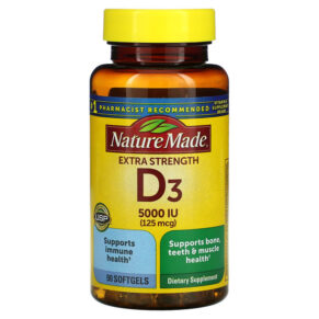 Nature Made D3 Extra Strength 125 mcg (5.000 IU) 90 viên 031604026219
