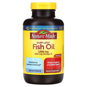 Nature Made Fish Oil Burp-Less 1.200 mg 200 viên 031604026578