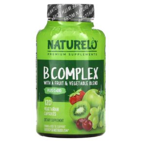 NATURELO B Complex + a Fruit & Vegetable Blend Plus CoQ10 120 viên 628110628299