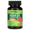 NATURELO Vegan D3 Whole Food Strawberry 1.000 IU (25 mcg) 60 Vegan Friendly viên 628110628763