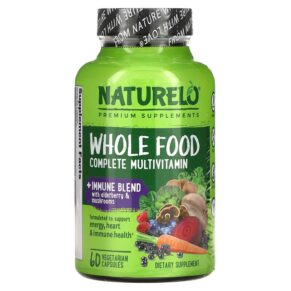 NATURELO Whole Food Complete Multivitamin + Immune Blend 60 viên 628110628695