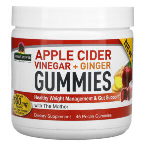 Nature's Answer Apple Cider Vinegar + Ginger + The Mother 500 mg 45 Pectin viên 083000262883